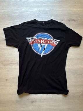 Van Halen Chrome Logo Black T-Shirt